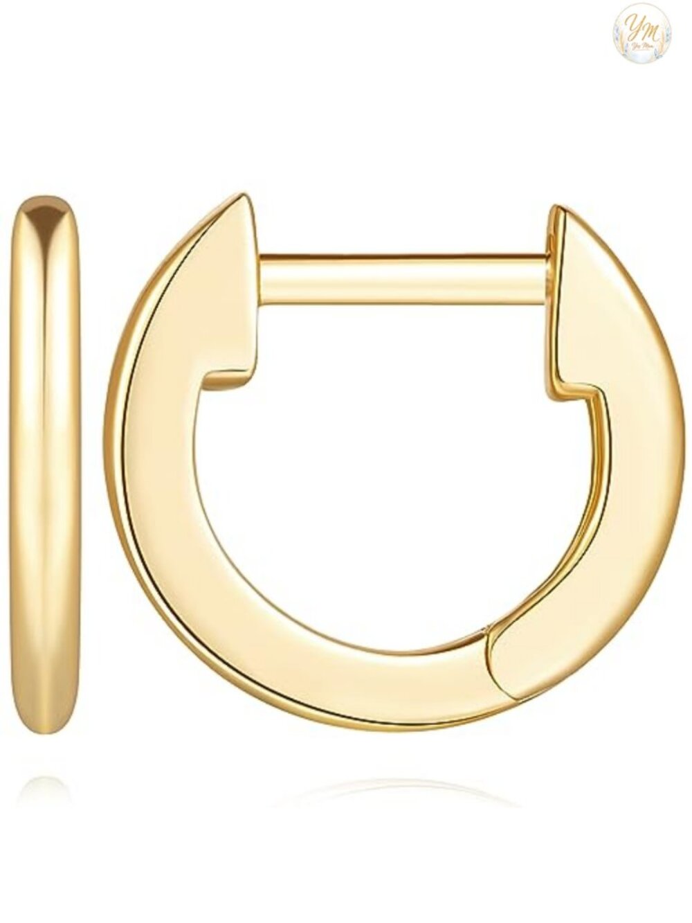 14k Gold Plated Small Huggie Hoop Earrings for Women Hypoallergenic